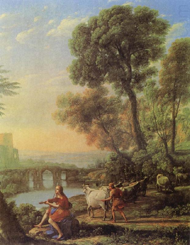 Landscape with Apollo and Mercury, Claude Lorrain